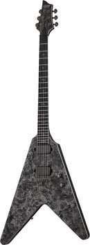 Guitare électrique Schecter JUAN OF THE DEAD V-1 Juan Garcia (Satin Black Reign)
