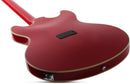 Schecter SIMON GALLUP CORSAIR BASS Hollow-Body Electric Bass (Red And Black)