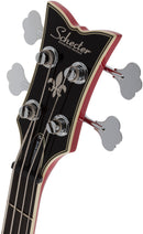 Schecter SIMON GALLUP CORSAIR BASS Hollow-Body Electric Bass (Red And Black)
