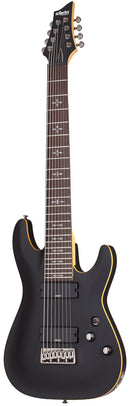 Guitare électrique 8 cordes Schecter DEMON-8 (Aged Black Satin)