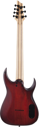 Schecter SUNSET-7 EXTREME 7-String Left-Handed Electric Guitar (Scarlet Burst)