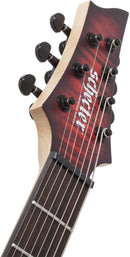 Schecter SUNSET-7 EXTREME 7-String Left-Handed Electric Guitar (Scarlet Burst)