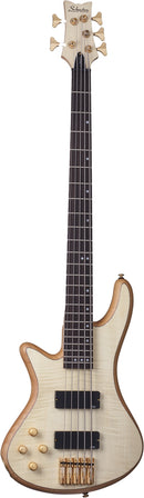 Schecter STILETTO CUSTOM-5 5-String Left-Handed Electric Bass Guitar (Natural Satin)