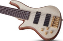 Schecter STILETTO CUSTOM-5 5-String Left-Handed Electric Bass Guitar (Natural Satin)