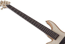 Schecter STILETTO CUSTOM-5 5-String Left-Handed Electric Bass Guitar (Natural Satin)