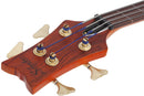 Schecter STILETTO STUDIO-4 FL Fretless Left-Handed Electric Bass Guitar (Honey Satin)