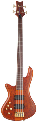 Schecter STILETTO STUDIO-4 FL Fretless Left-Handed Electric Bass Guitar (Honey Satin)