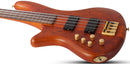 Schecter STILETTO STUDIO-4 FL Fretless Left-Handed Electric Bass Guitar (Honey Satin)