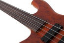 Schecter STILETTO STUDIO-4 FL Fretless Left-Handed Electric Bass Guitar (Honey Satin)