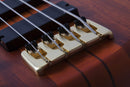 Schecter STILETTO STUDIO-4 FL Fretless Left-Handed Electric Bass Guitar (Honey Satin)