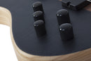 Guitare basse électrique pour gaucher Schecter CHARLES BERTHOUD CB-4 (See Thru Black Satin)