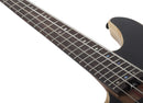 Guitare basse électrique pour gaucher Schecter CHARLES BERTHOUD CB-4 (See Thru Black Satin)