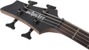 Guitare basse électrique pour gaucher Schecter CHARLES BERTHOUD CB-4 (See Thru Black Satin)