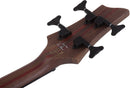 Guitare basse électrique pour gaucher Schecter CHARLES BERTHOUD CB-4 (See Thru Black Satin)