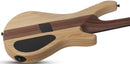 Guitare basse électrique pour gaucher Schecter CHARLES BERTHOUD CB-4 (See Thru Black Satin)