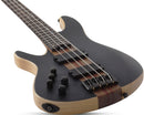 Guitare basse électrique pour gaucher Schecter CHARLES BERTHOUD CB-4 (See Thru Black Satin)