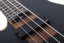Guitare basse électrique pour gaucher Schecter CHARLES BERTHOUD CB-4 (See Thru Black Satin)
