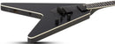 Schecter V-1 SLS ELITE EVIL TWIN Electric Guitar (Satin Black)