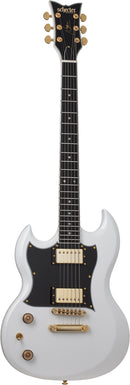 Schecter ZV-H6LLYW66D Left-Handed Electric Guitar (Gloss White)