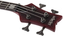 Guitare basse électrique Schecter NADJA PEULEN NP-4 (Red Syren)