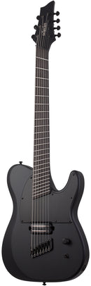 Guitare électrique 7 cordes Schecter PT-7 BLACK OPS (Satin Black Open Pore)