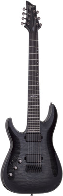 Schecter C-7 HELLRAISER HYBRID 7-String Left-Handed Electric Guitar (Trans Black Burst)