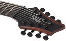 Guitare électrique 8 cordes Schecter C-8 MULTISCALE ROB SCALLON (Satin Dark Roast)