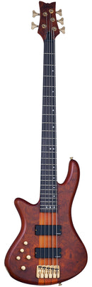 Schecter STILETTO STUDIO-5 5-String Left-Handed Electric Bass Guitar (Honey Satin)