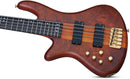 Schecter STILETTO STUDIO-5 5-String Left-Handed Electric Bass Guitar (Honey Satin)