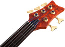 Schecter STILETTO STUDIO-5 5-String Left-Handed Electric Bass Guitar (Honey Satin)
