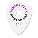Médiators Dunlop 428XR114 Tortex Flex (paquet de 72) - 1,14 mm