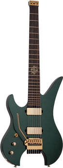 Guitare électrique 7 cordes sans tête pour gaucher Schecter SYNYSTER GATES CUSTOM-7 TR (Oak Green Metallic)