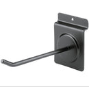 Support de produit à picots K&amp;M 44130-NOIR 150 mm pour présentoir mural à rainures/à lattes