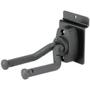 Support de guitare K&amp;M 44160-BLACK à face avant pour présentoir mural Spacewall/Slatwall