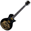 ESP LWAWARBIRDBLKG Will Adler Signature Electric Guitar (Black with Gold Warbird Graphic)