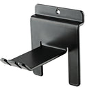 K&M 44198-BLACK Compact Headphone Holder For Spacewall/Slatwall Display