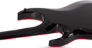 Guitare électrique Schecter RED DAWN SUNSET-6 (Gloss Black)