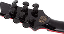 Guitare électrique Schecter RED DAWN SUNSET-6 (Gloss Black)