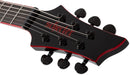 Schecter RED DAWN SUNSET-6 EVERTUNE Electric Guitar (Gloss Black)