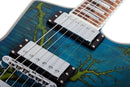 Guitare électrique Schecter E-1 ELECTRO-RESIN SPECIAL EDITION (Transparent Blue)