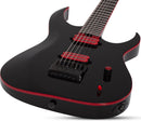 Schecter RED DAWN SUNSET-6 EVERTUNE EX Electric Guitar (Gloss Black)
