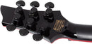 Schecter RED DAWN SUNSET-6 EVERTUNE EX Electric Guitar (Gloss Black)