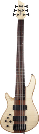 Guitare basse électrique pour gaucher 6 cordes Schecter CHARLES BERTHOUD CB-6 (Natural Satin)