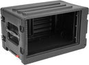 SKB 1SKB-R6SW Rack vertical à roulettes peu profond (noir) - 6U