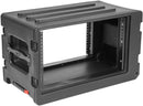 SKB 1SKB-R6SW Rack vertical à roulettes peu profond (noir) - 6U