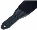 Sangle de guitare en cuir réglable Neotech MEGABASS-SH Mega Bass avec coussinet en néoprène (noir)