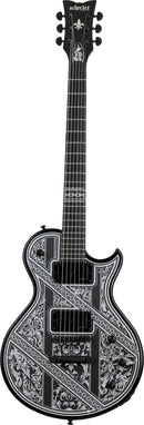 Guitare électrique Schecter SOLO-II PRZYM PALLADIUM (Gloss Black With White Highlights)