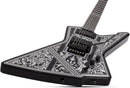 Schecter E-1 PRZYM PALLADIUM FR Electric Guitar (Gloss Black With White Highlights)