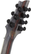 Guitare électrique 7 cordes multi-diapason Schecter C-7 SLS ELITE EVIL TWIN (Satin Black)