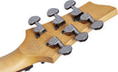 Guitare électrique pour gaucher Schecter DEMON-6 FR avec sélecteurs Sustainiac (Aged Black Satin)